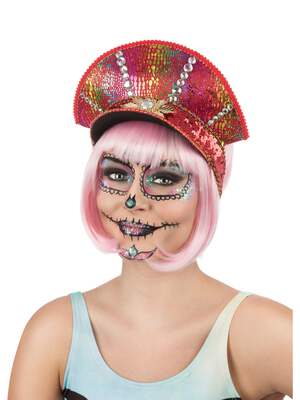 Festival Military Hat Pink Party