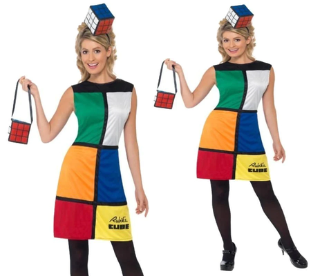 Costume di Carnevale da Cubo di Rubik