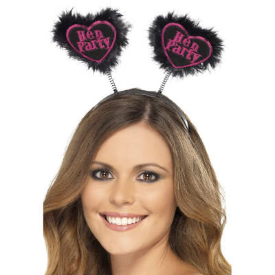 Hen Party Love Heart Boppers Adult Black
