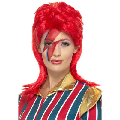Ziggy Stardust Wig David Bowie Red Mullet Pop Star Adults Celebrity Fancy Dress | eBay Ziggy Stardust Wig David Bowie Red Mullet Pop Star Adults Celebrity Fancy Dress | eBay
