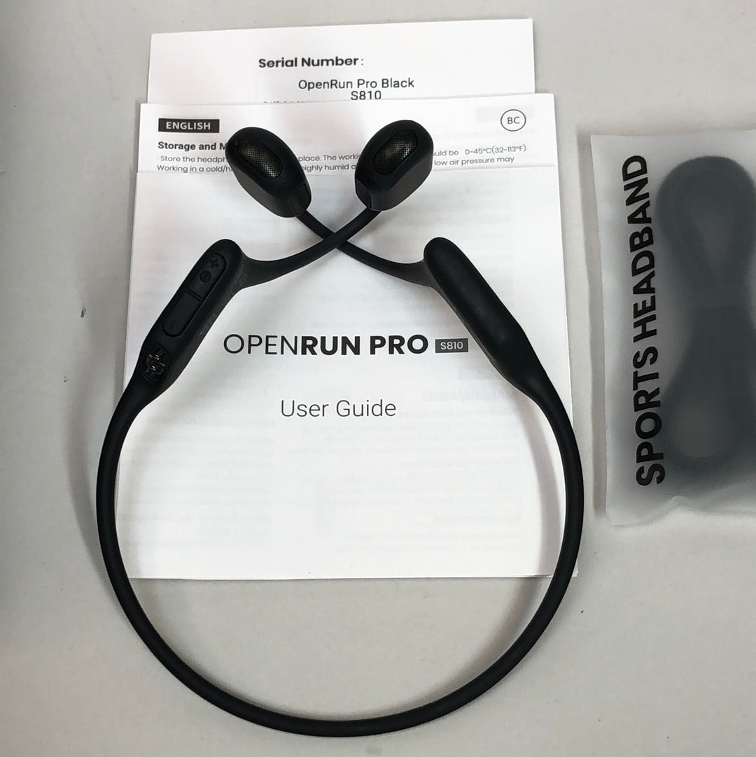 Open Box Shokz OpenRun Pro S810 Bone Conduction Sport