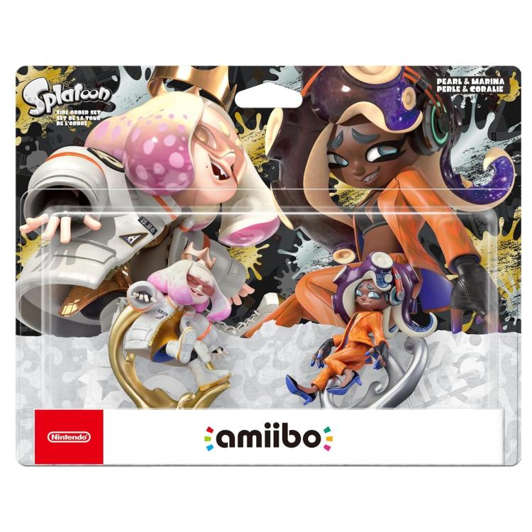 Amiibo Splatoon 3 Alga E Nori (Pearl & Marina) Nintendo Switch Set Torre Ordine - Immagine 1