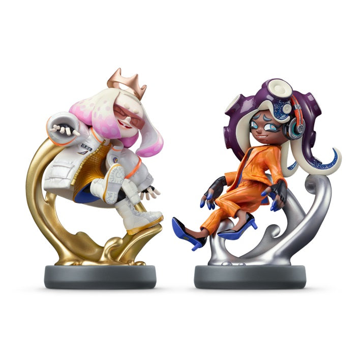 Amiibo Splatoon 3 Alga E Nori (Pearl & Marina) Nintendo Switch Set Torre Ordine - Immagine 2