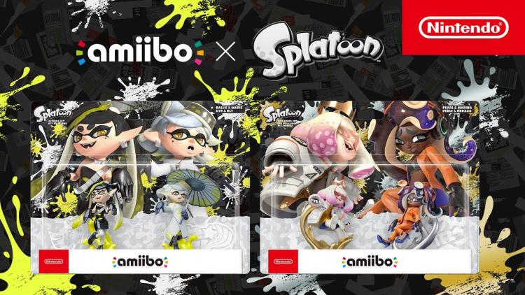 Amiibo Splatoon 3 Alga E Nori (Pearl & Marina) Nintendo Switch Set Torre Ordine - Immagine 3