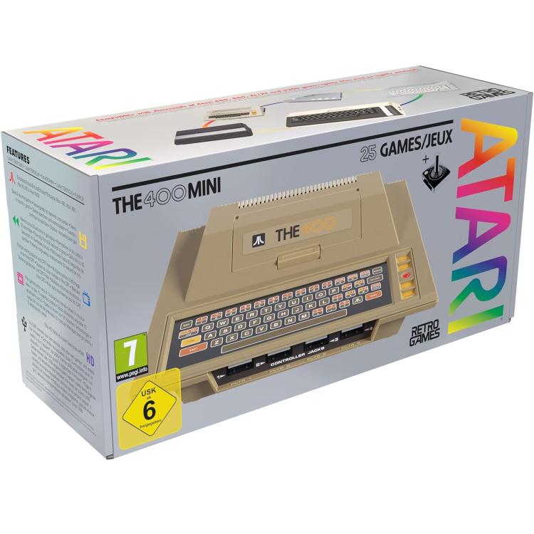 ATARI THE 400 MINI CONSOLE RETRÒ GAMES 25 GIOCHI INCLUSI 8 BIT VIDEOGAME 5200 - Immagine 1