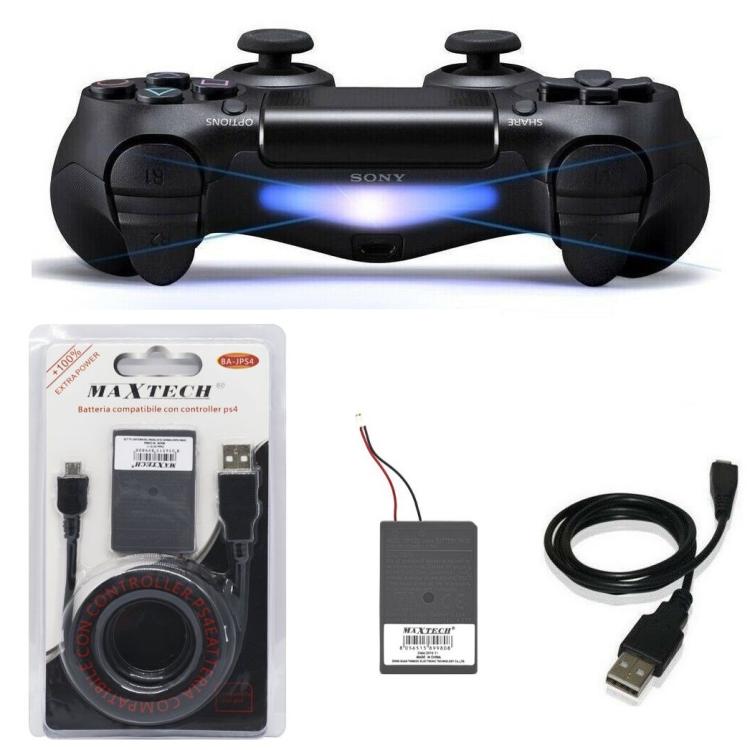 BATTERIA COMPATIBILE CONTROLLER PS4 DUALSHOCK V1+ CAVO DI RICARICA PLAYSTATION 4 - Immagine 1