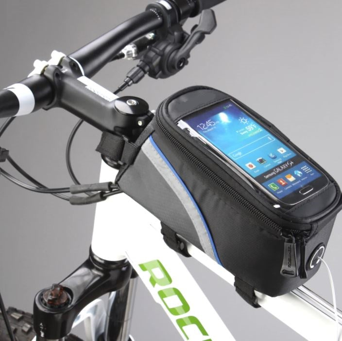Borsa Per Telaio Bici Con Finestra Touchscreen - Impermeabile, Antipolvere, Per Mountain Bike E Bici Da Corsa