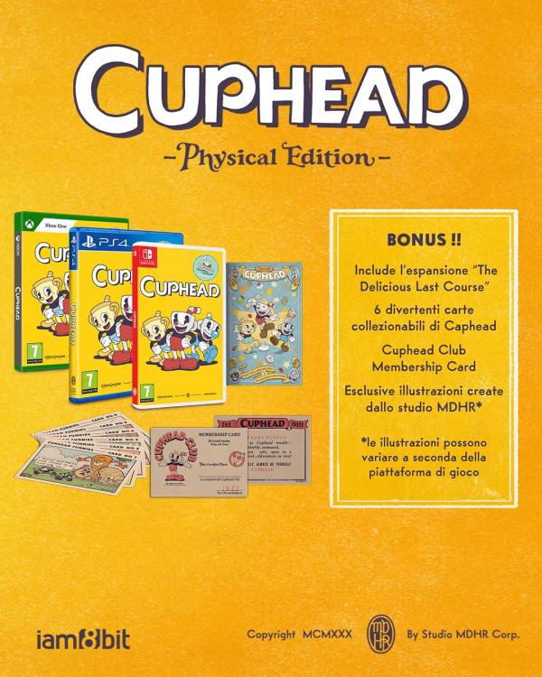 CUPHEAD PHYSICAL EDITION PS4 VIDEOGIOCO PLAYSTATION 4 NUOVO SIGILLATO IMPORT - Immagine 2