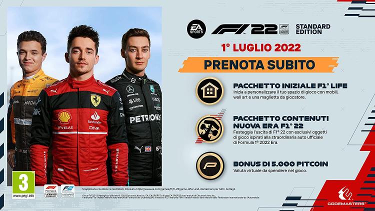 F1 22 XBOX ONE VIDEOGIOCO ITALIANO UFFICIALE FIA FORMULA UNO 22 GIOCO SIGILLATO - Immagine 3