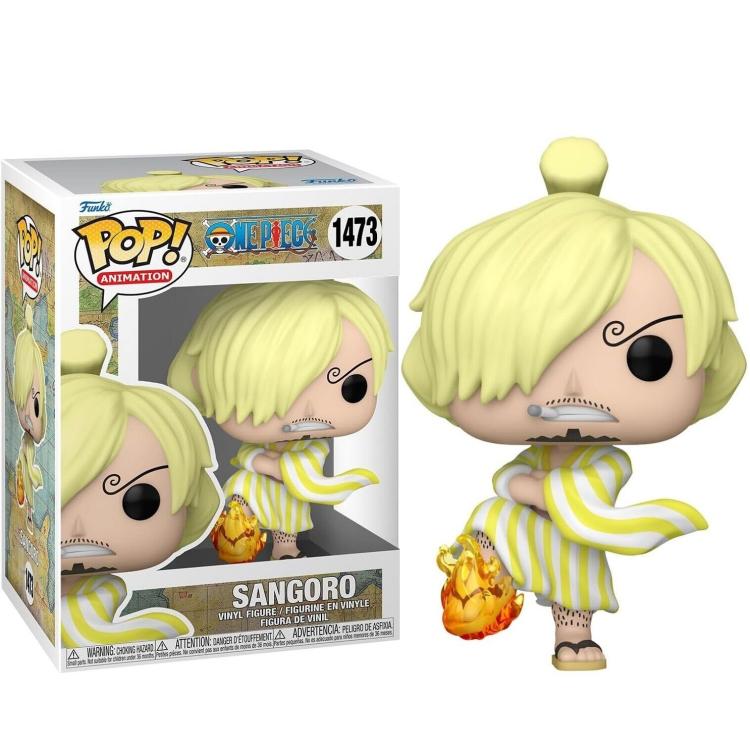 FUNKO POP ! ANIMATION - ONE PIECE (1473) SANGORO (WANO) SANJI FIGURE 9CM ANIME - Immagine 1