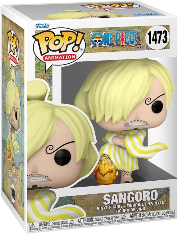 FUNKO POP ! ANIMATION - ONE PIECE (1473) SANGORO (WANO) SANJI FIGURE 9CM ANIME - Immagine 3