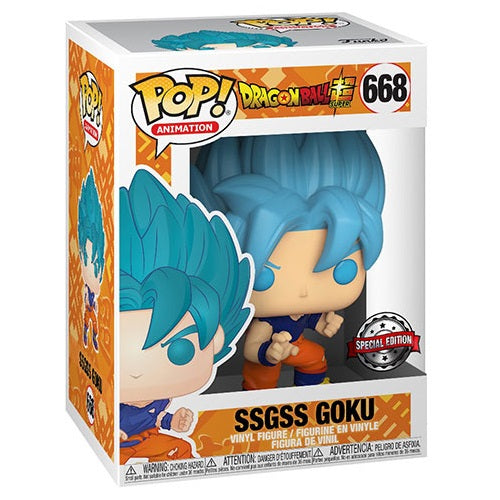 Pasqualone DragonBall Blu – 5 Sorprese Garantite, 40x30 Cm, Senza Cioccolato, Con Action Figure Goku POP, 2 Set Figure, Cappellino E Gadget, Per Bambini 3-6 Anni