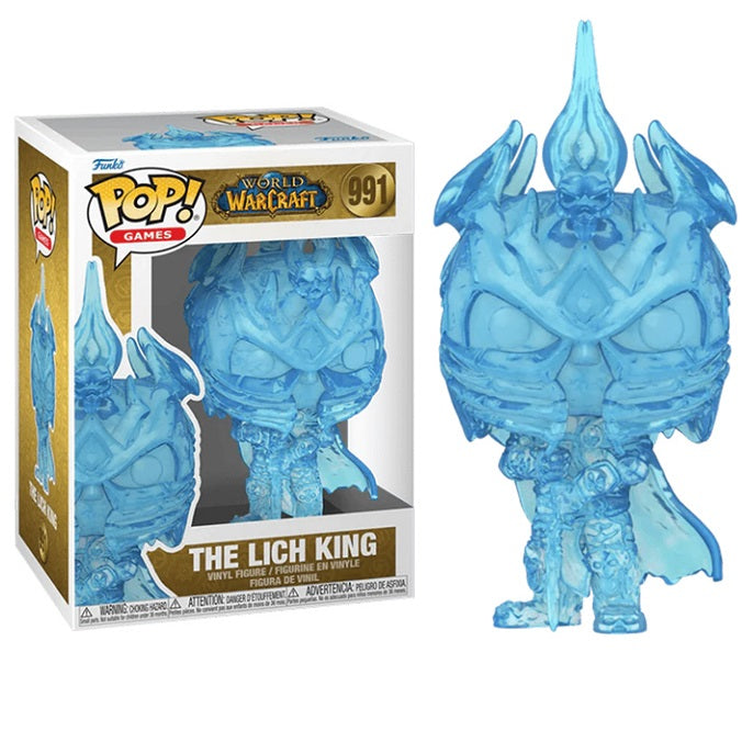 FUNKO POP ! GAMES - WORLD WARCRAFT - (991) LICH KING FIGURE "RE DEI LICH" 9CM - Immagine 1