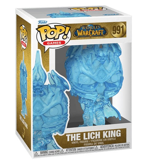 FUNKO POP ! GAMES - WORLD WARCRAFT - (991) LICH KING FIGURE "RE DEI LICH" 9CM - Immagine 3