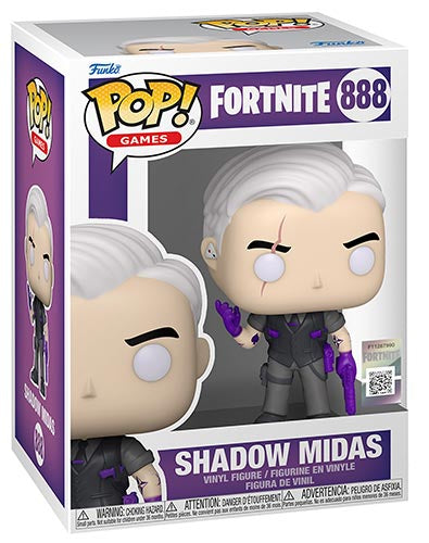 FUNKO POP ! GAMES FORTNITE - (888) SHADOW MIDAS VINYL FIGURE GIOCO 9CM FORTNAIT - Immagine 3