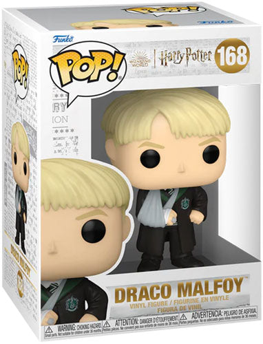 FUNKO POP ! HARRY POTTER AZKABAN - (168) DRACO MALFOY W/ BROKEN ARM FIGURE 9CM - Immagine 3