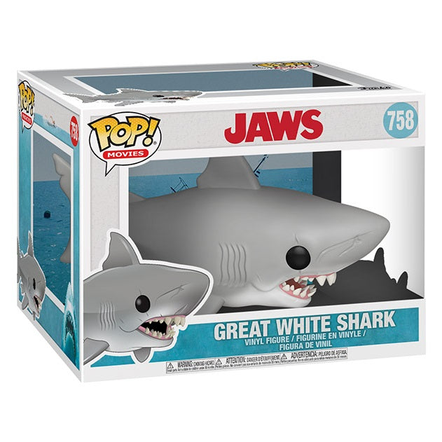Funko Pop ! Movies - (758) Jaws (Lo Squalo) Figure Great White Shark Big 15Cm - Immagine 2