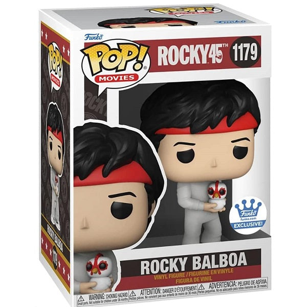 FUNKO POP ! MOVIES ROCKY 45TH - (1179) ROCKY BALBOA W /CHICKEN FIGURE SPECIAL - Immagine 3