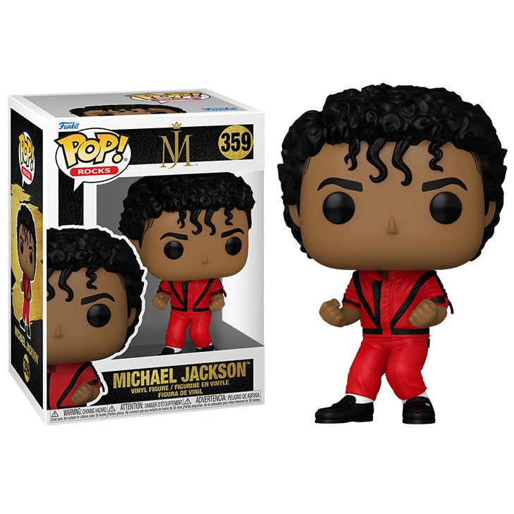 Funko Pop ! Rocks - (359) Michael Jackson : Mj (Thriller) Vinyl Figure In Stock - Immagine 1