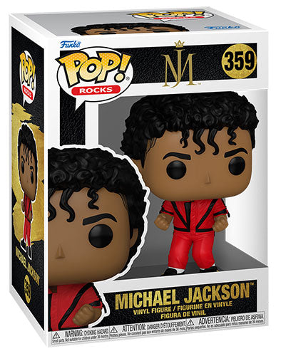 Funko Pop ! Rocks - (359) Michael Jackson : Mj (Thriller) Vinyl Figure In Stock - Immagine 3