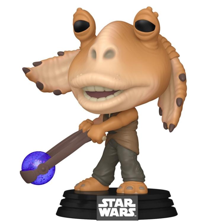 FUNKO POP ! STAR WARS EP1 20th - (700) JAR JAR BINKS W/BOOMA BALLS FIGURE 9CM - Immagine 2