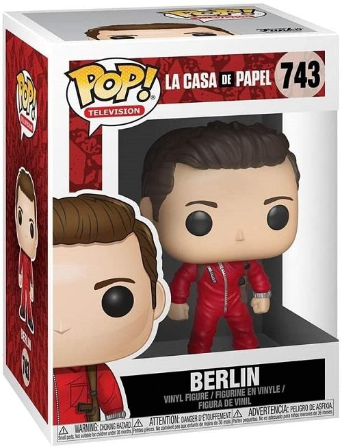FUNKO POP LA CASA DE PAPEL 743 BERLINO CASA DI CARTA VINYL BERLIN FIGURE STATUA - Immagine 3