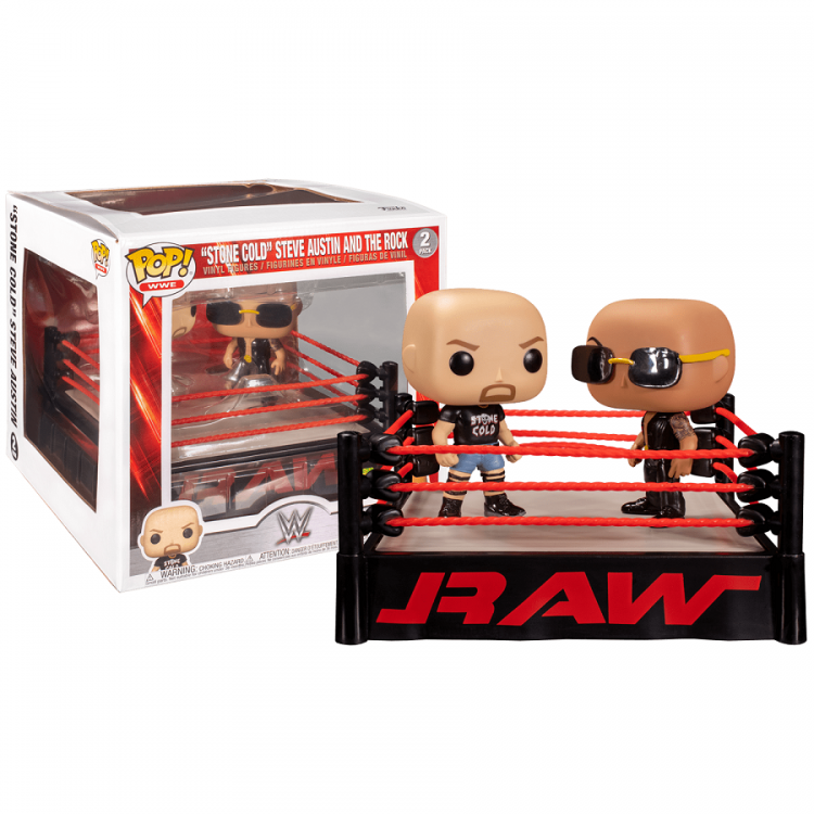 FUNKO POP WWE 2 - STONE COLD STEVE AUSTIN AND THE ROCK VINYL