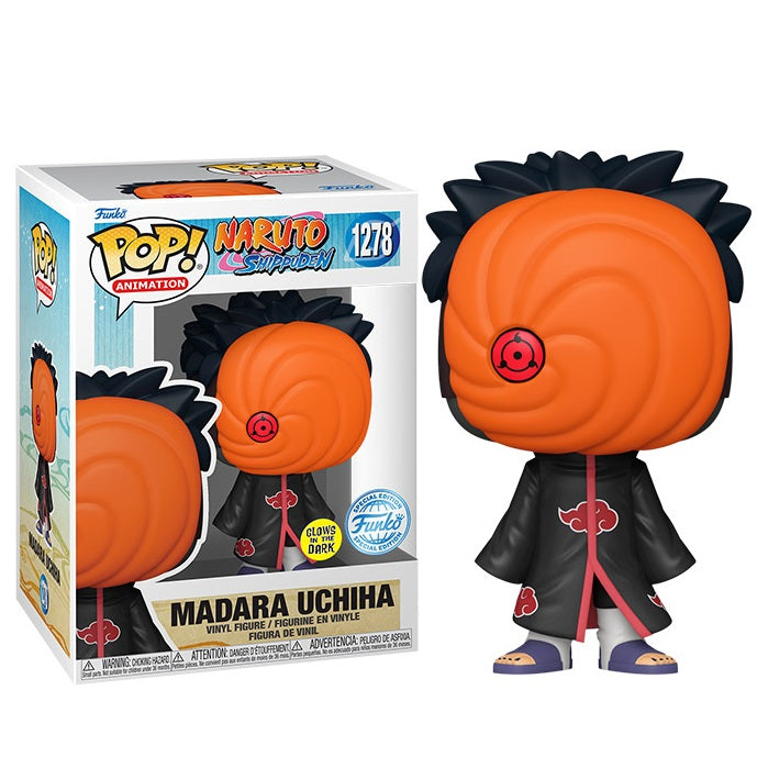 FUNKO POP! ANIMATION NARUTO SHIPPUDEN (1278) MADARA UCHIHA TOBI GLOW IN THE DARK - Immagine 1