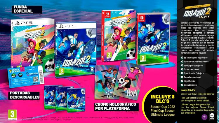 GOLAZO! 2 DELUXE EDITION NINTENDO SWITCH GIOCO ITALIANO FOOTBALL SOCCER GOLAZO - Immagine 3