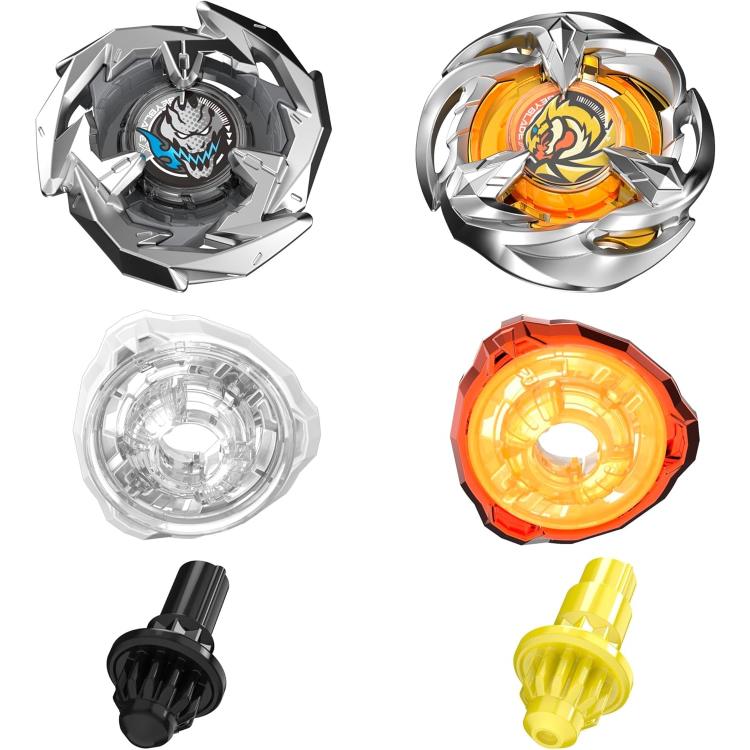 Hasbro - Beyblade X (Confezione 2 Trottole) Gale Wyvern 3-60T e Sword Dran 3-80B - Immagine 4
