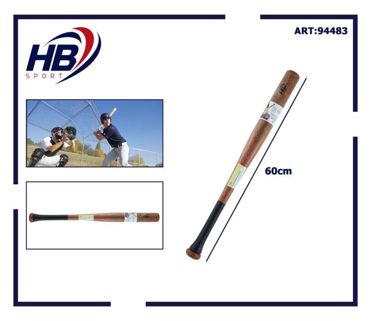 Mazza da baseball in legno massiccio 75 cm, super resistente, potente e