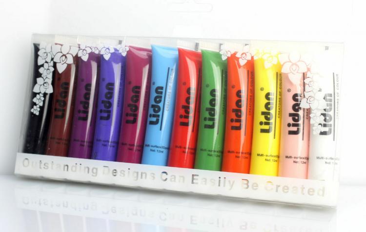 KIT COMPLETO 12 COLORI ACRILICI PER MICROPITTURA NAIL ART RICOSTRUZIONE UNGHIE - Immagine 2