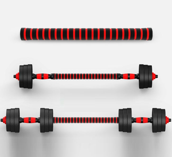 KIT MANUBRI BILANCIERE DUMBBELL SET PESI REGOLABILI COMPONIBILI DA PALESTRA 40KG - Immagine 5