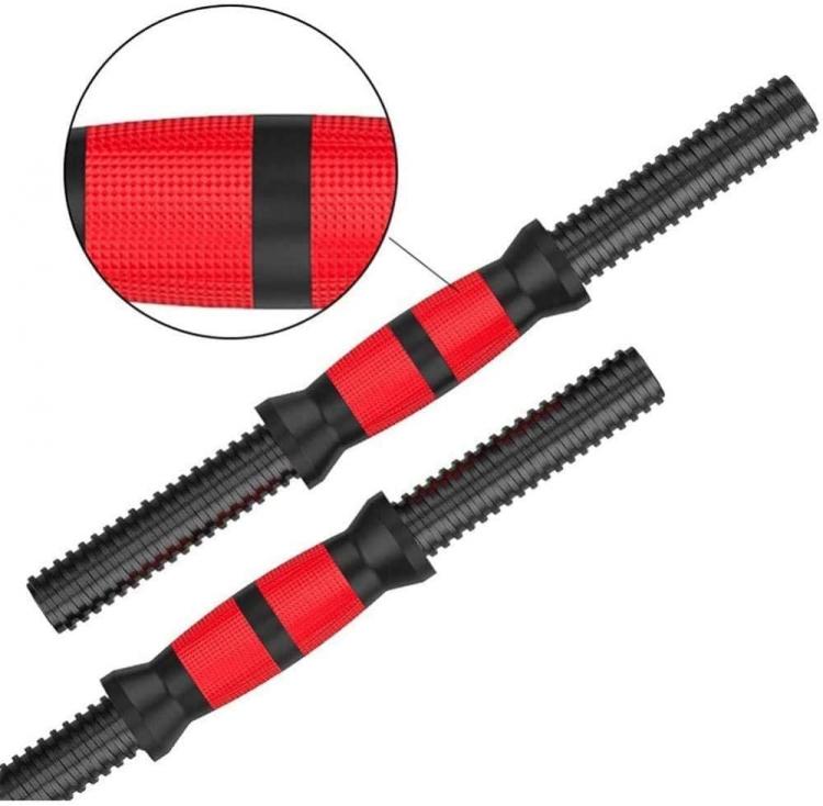 KIT MANUBRI BILANCIERE DUMBBELL SET PESI REGOLABILI COMPONIBILI DA PALESTRA 40KG - Immagine 6