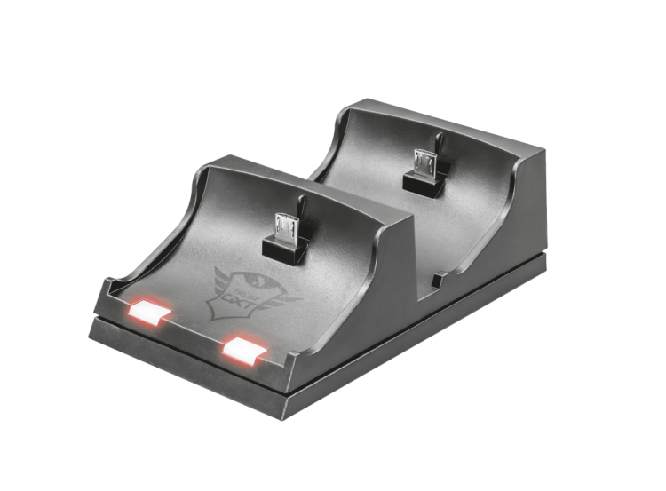 TRUST DUO CHARGING DOCK PS4 GTX 235 BASE RICARICA PLAY STATION 4 DUALSHOCK NERO - Immagine 1