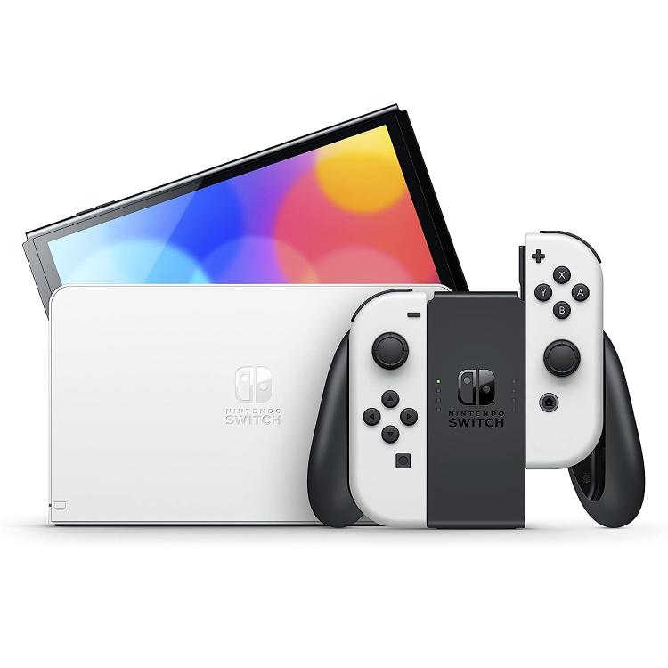 NINTENDO SWITCH OLED WHITE CONSOLE BIANCA EDITION MODELLO ITA 2 ANNI DI GARANZIA - Immagine 2