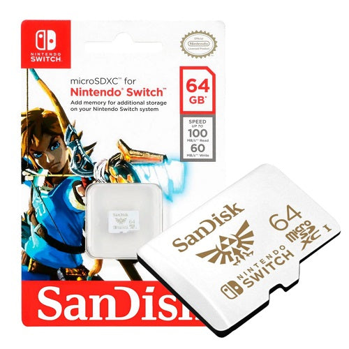 Nintendo Switch Sandisk Microsdxc 64Gb Memoria Micro Sd Scheda