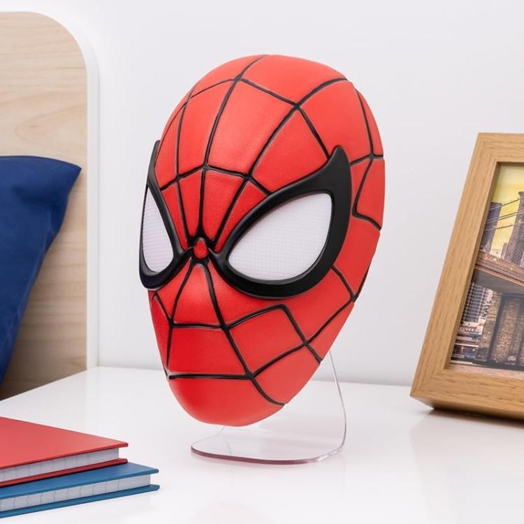 PALADONE MARVEL SPIDER-MAN MASK LIGHT LAMPADA DA TAVOLO APPLIQUE A PARETE DISNEY - Immagine 4