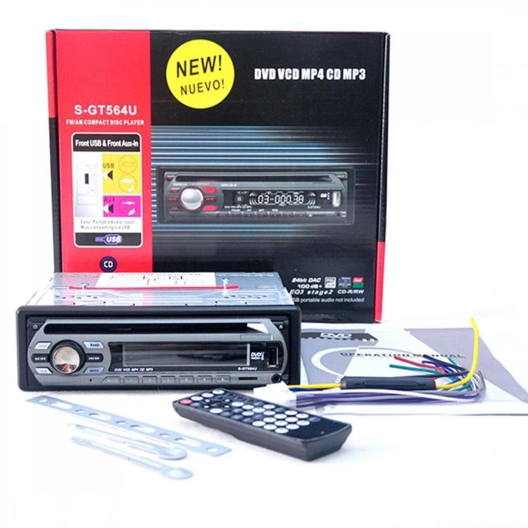 Stereo Auto Autoradio Lettore Cd Dvd Bt Sd Usb Aux 52Wx4 Frontalino Estraibile - Immagine 2
