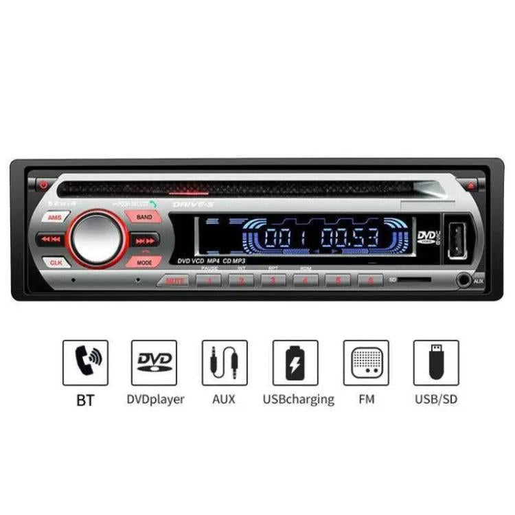 Stereo Auto Autoradio Lettore Cd Dvd Bt Sd Usb Aux 52Wx4 Frontalino Estraibile - Immagine 3