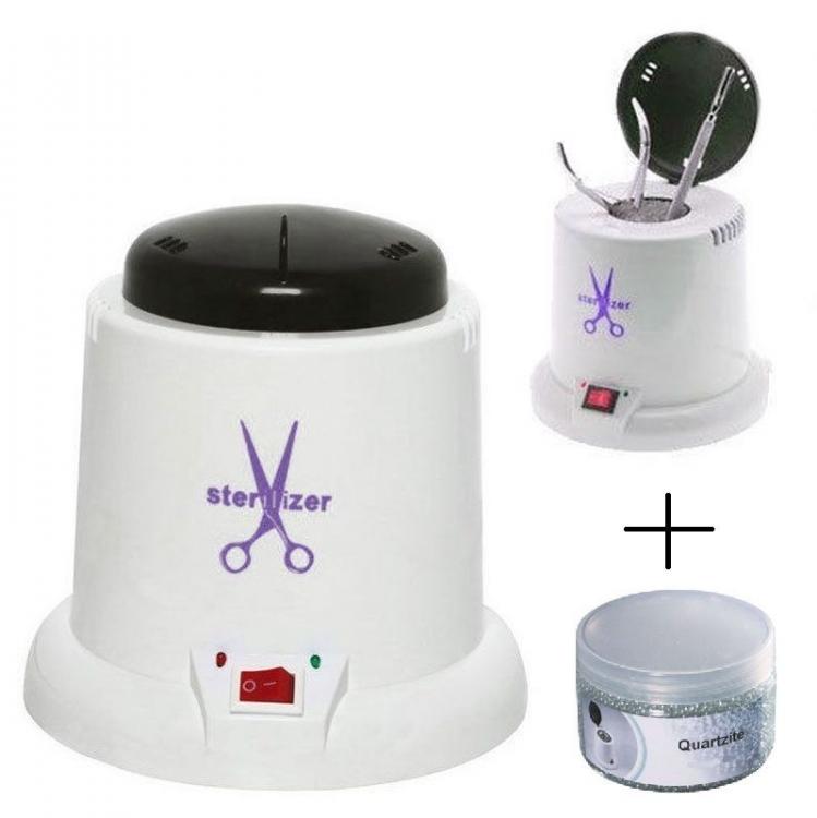 STERILIZZATORE PROFESSIONALE AL QUARZO MICROSFERE NAIL ART UTENSILI + RICARICA - Immagine 1
