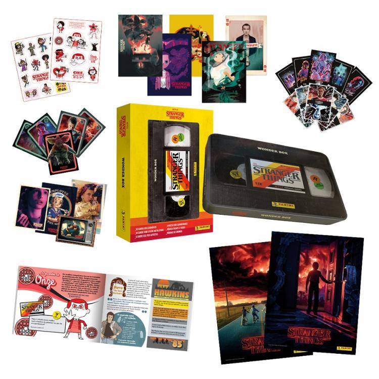 STRANGER THINGS PANINI WONDER BOX DA COLLEZIONE CARD +