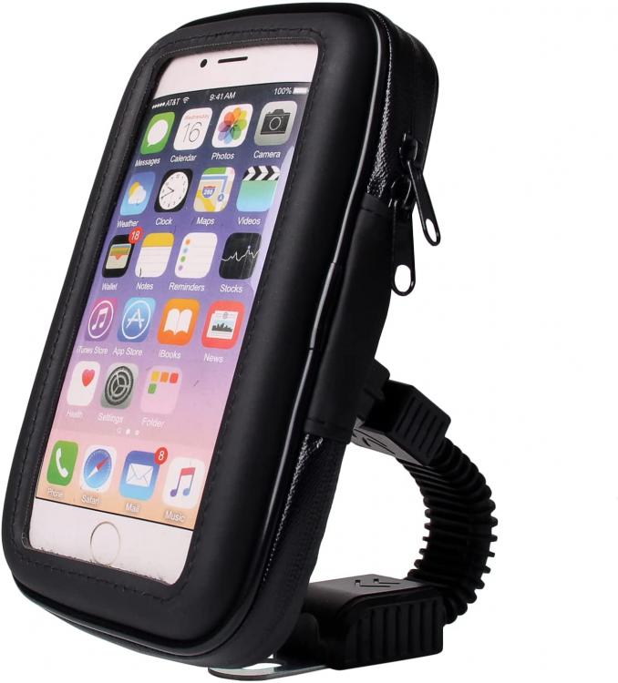 Supporto Impermeabile Porta Cellulare Telefono Per Bici E Moto Borsa Bicicletta - Immagine 3