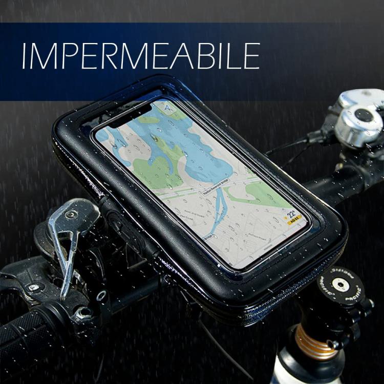 Supporto Impermeabile Porta Cellulare Telefono Per Bici E Moto Borsa Bicicletta - Immagine 6