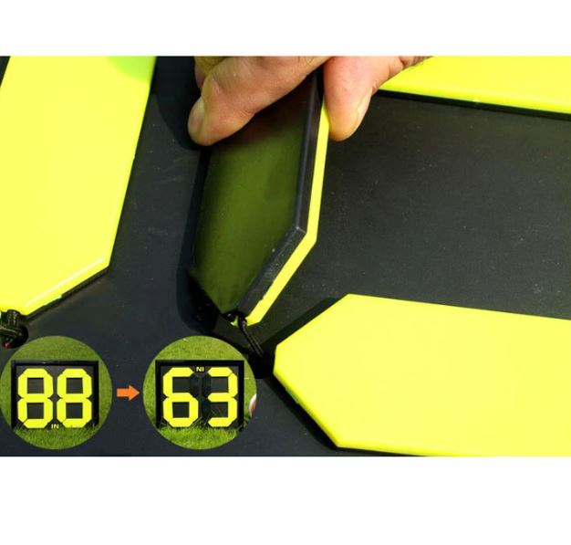 Tabellone Calcio Sport Sostituzioni Cambi Tabella Arbitro a 2 Cifre Fronte/Retro - Immagine 3
