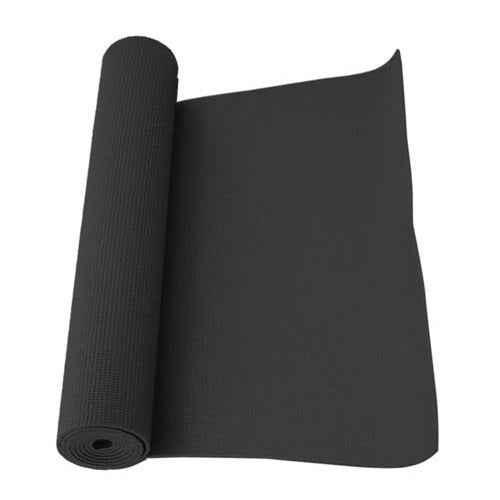 TAPPETINO YOGA TAPPETO AEROBICA FITNESS GINNASTICA PALESTRA PILATES 0.3cm NERO - Immagine 1