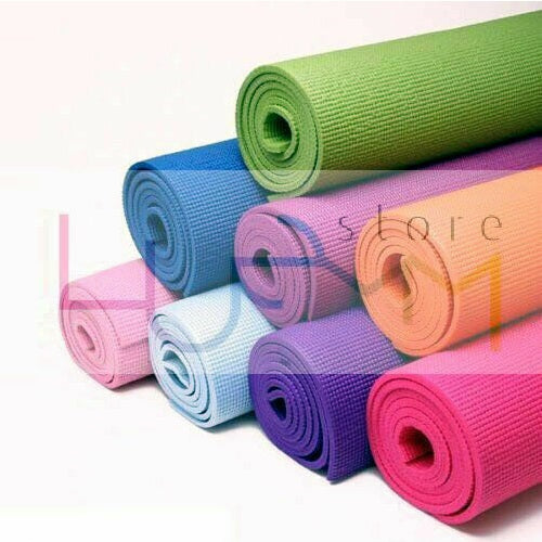 TAPPETINO YOGA TAPPETO AEROBICA FITNESS GINNASTICA PALESTRA PILATES 0.3cm NERO - Immagine 4