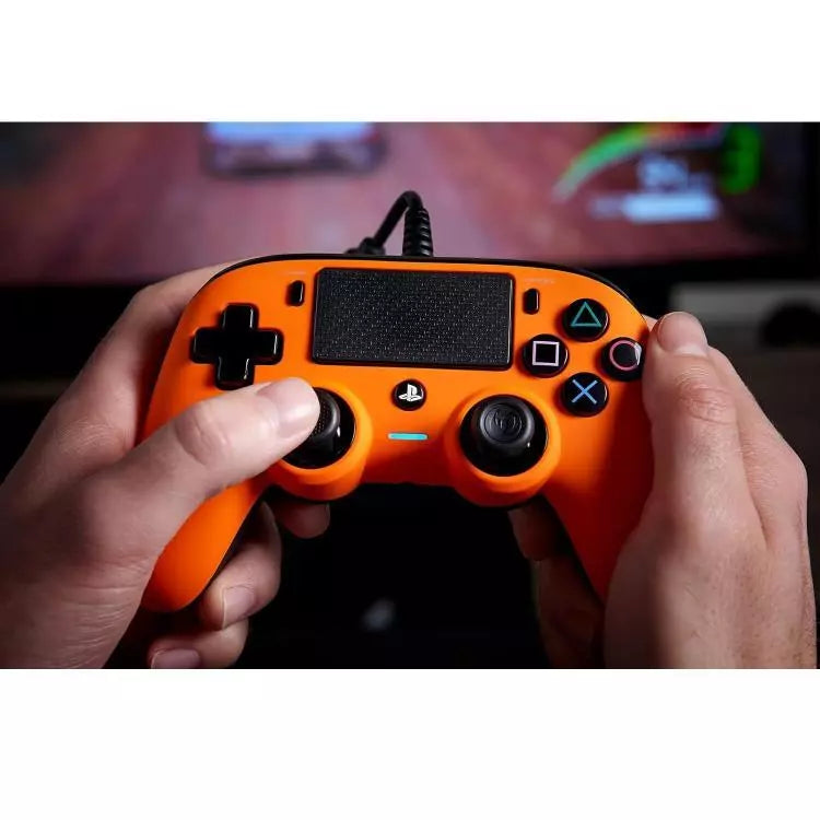 Nacon Controller Wired Pad Playstation 4 Ps4/Pc Joypad Cablato Usb Rosso (Red) - Immagine 5