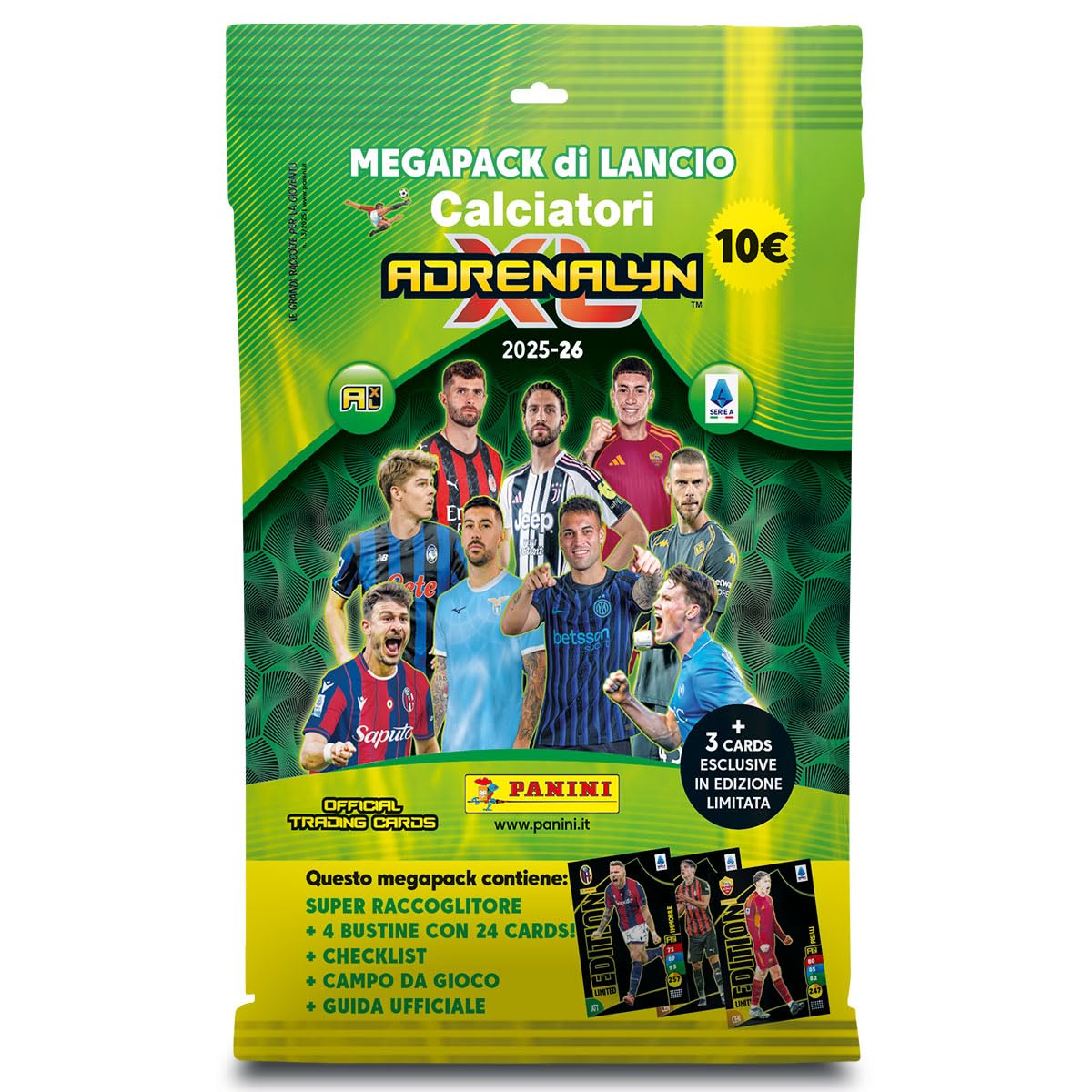Panini Calciatori Adrenalyn XL Serie A 2025-2026 Starter Set Raccoglitore + 4 Buste - Immagine 3