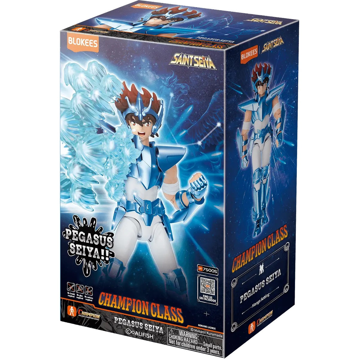 Blokees Saint Seiya Champion Class Pegasus Action Figure Cavalieri Zodiaco 75005 - Immagine 2